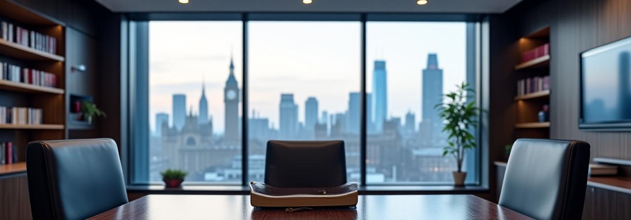 Modern professional office consultation space in London