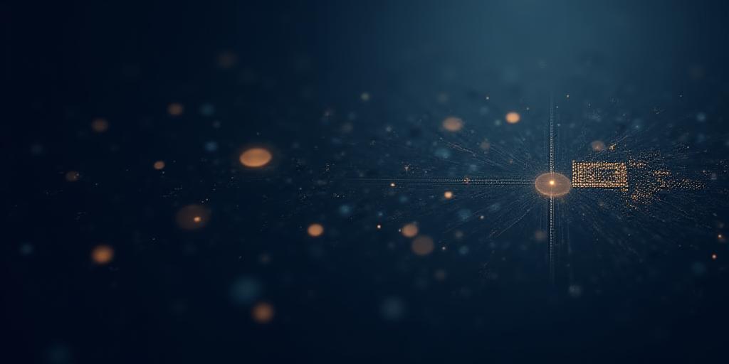 Abstract representation of data security and digital encryption