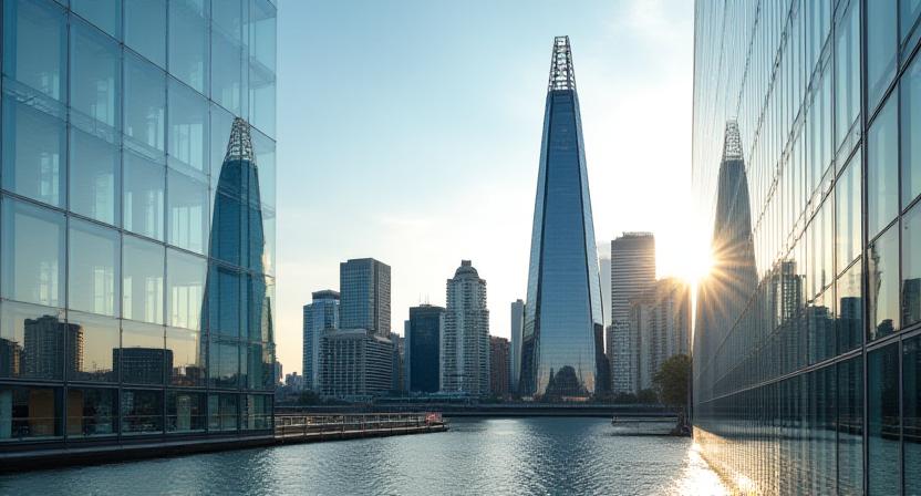 Modern London office architecture representing UK corporate stability